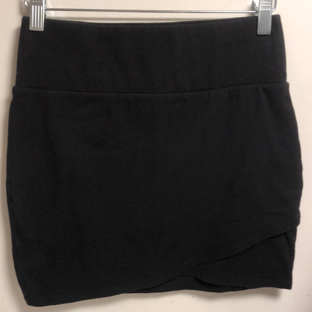 Garage High-waisted Black Skirt